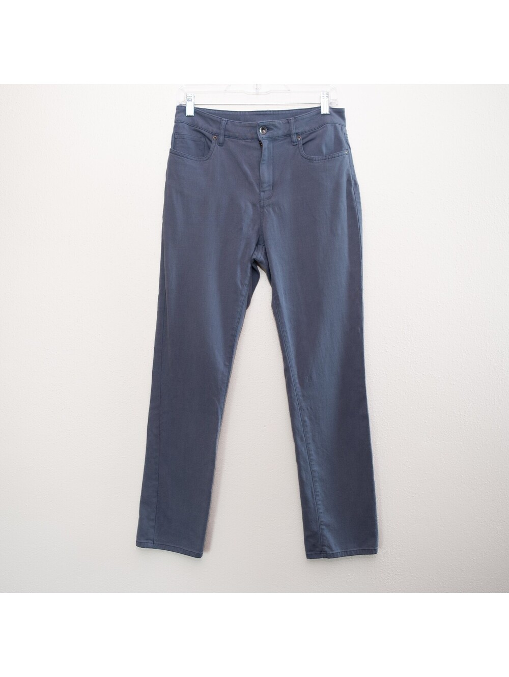 L.L.Bean Classic Fit Straight Leg Pants Slate Blue Size 8 Workwear Minimalist